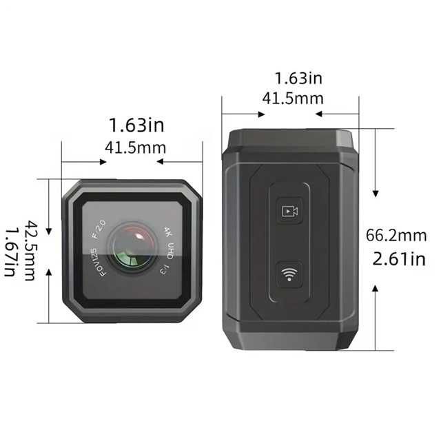 Câmera de ação 4K Ultra HD