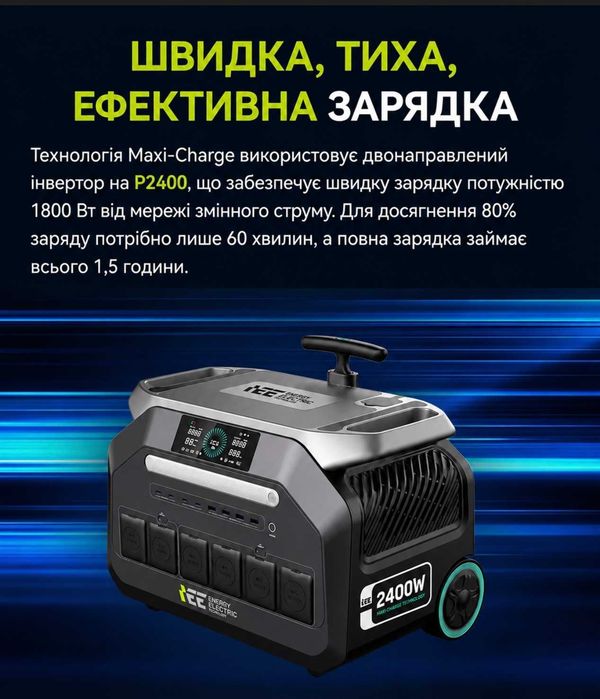 Зарядна станція IEE P2400 2400W 2048Wh LiFePO4