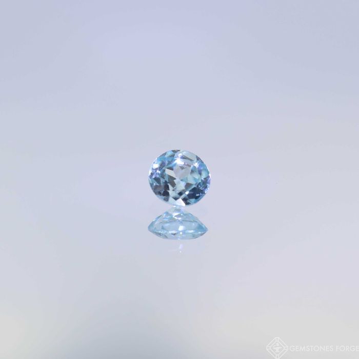 Naturalny Niebieski Cyrkon, szlif Okrągły, 4 mm