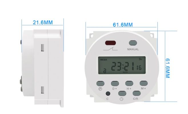 Weekly Digital Programmable Timer 220V 16A64584345678979123