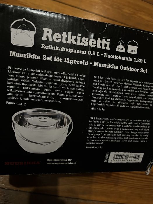 Muurikka Retkisetti zestaw biwakowy na ognisko bushcraft