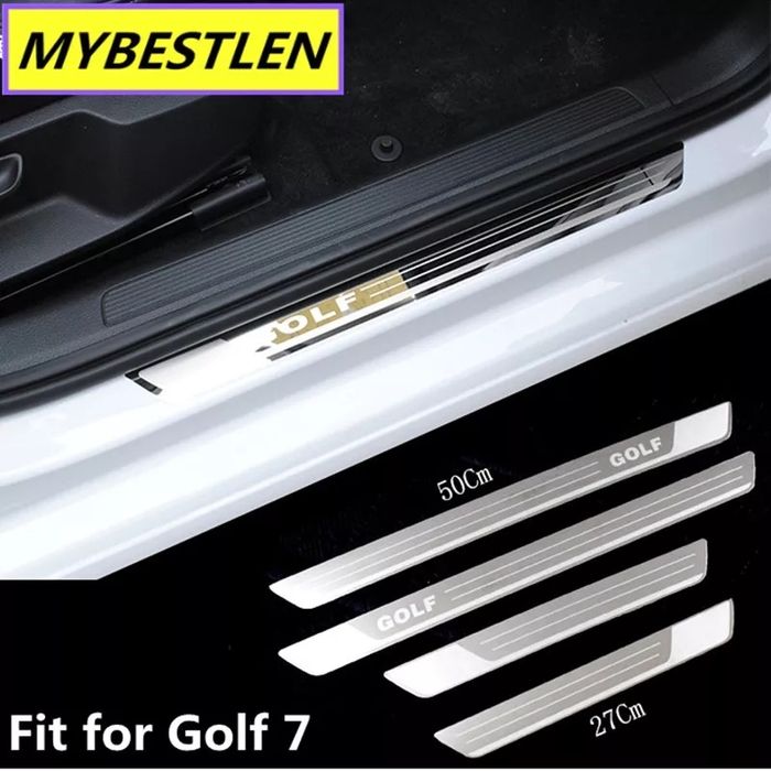 Frisos das soleiras das portas grossuras vw golf mk7 novas