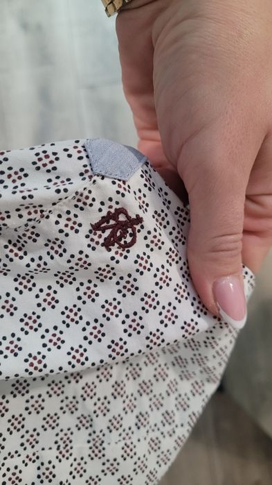 Biała elegancka koszula we wzorki Marc O'Polo S