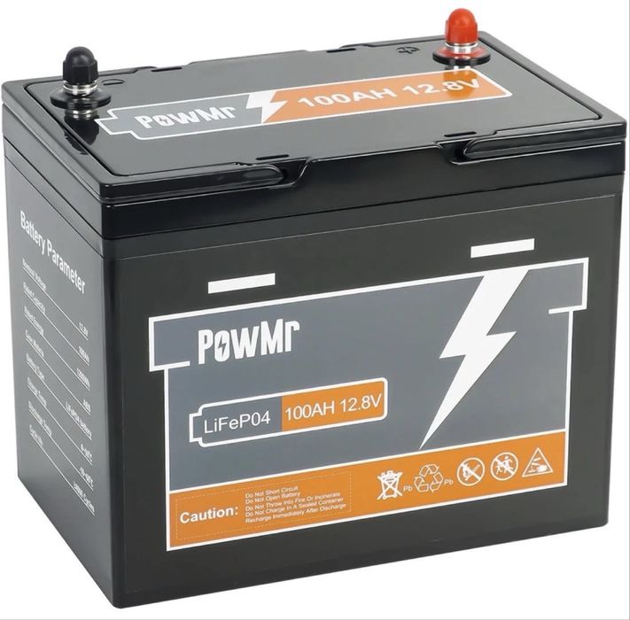 Акумулятор LiFePO4 PowMr 12,8V 100Ah 1280Wh