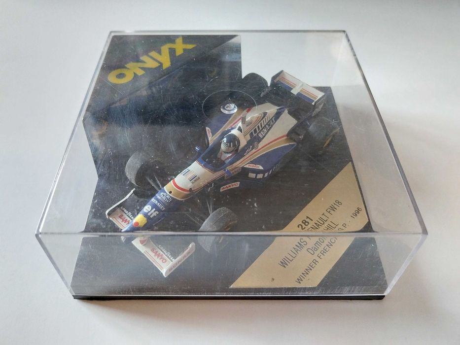 miniatura 1/43 WILLIAMS FW19 Damon Hill (1996) | edição Onyx