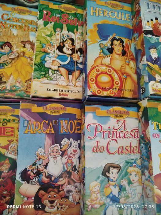 VHS Clássicos Infantis, falado em português