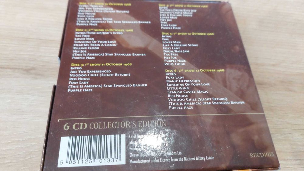 Jimi Hendrix - Paris 1968, Kolekcjonerskie wydanie 6 CD