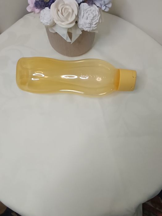 Ecogarrafa  pêssego 1L  bocal reduzido Tupperware