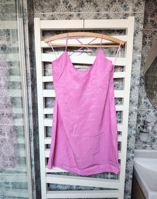 Nowa piękna sukienka różowa Zara S