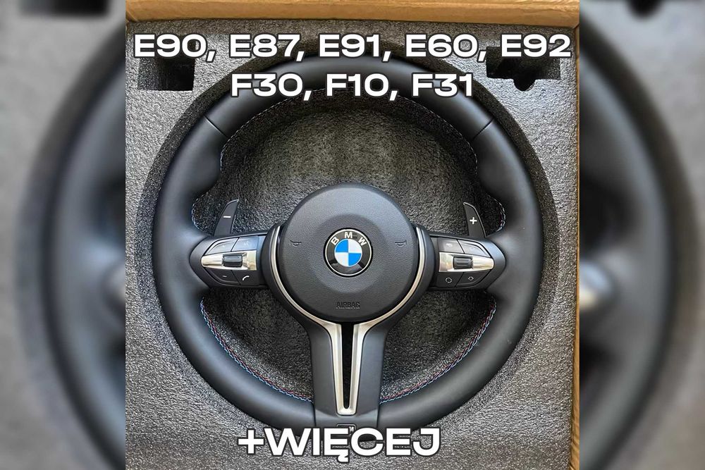 Kierownica BMW M Pakiet E90 E87 E91 E60 E92 F30 F10 F31 NOWA 2025