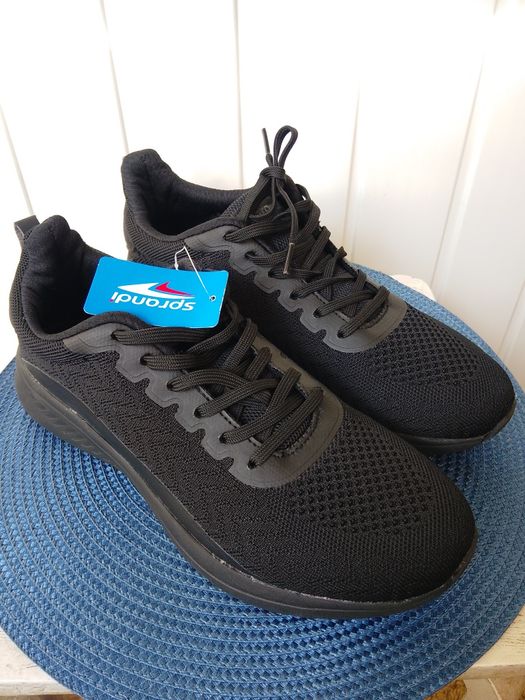 Чоловічі чорні кросівки Sprandi, р45, 28,5см, текстиль, весна-літо