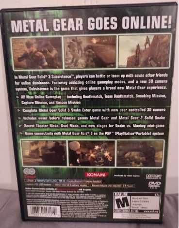 Metal Gear Solid Subsistence PS2 (completo com manual)
