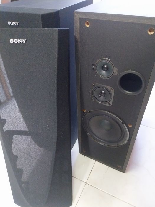 colunas duas e tres vias varias  100w /  pioneer / akai /sony/ technic