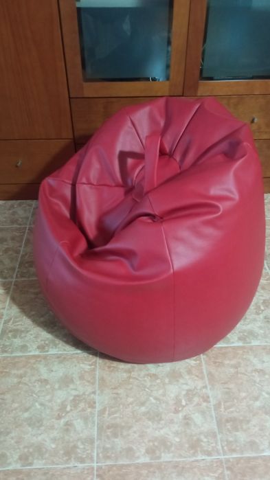 Puff Vermelho - Diâmetro 70cm e 85cm Altura