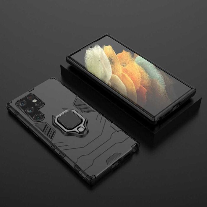 Etui Pancerne do Samsung Galaxy S22 Ultra + Szkło Hartowane