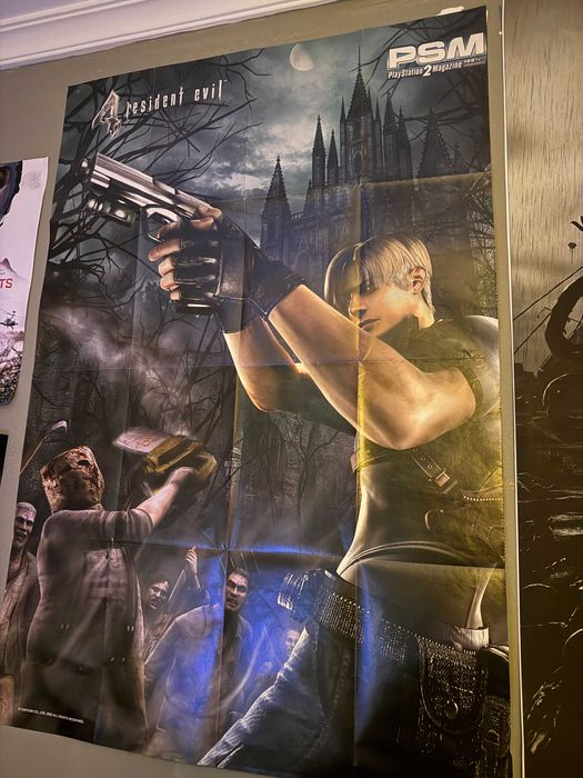 RESIDENT EVIL 4 Poster Original Capcom Playstation 2 Sony PS2 96x65