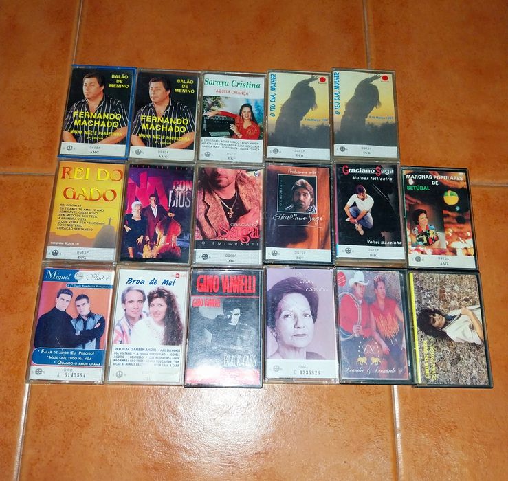Cassetes de Música Antigas - Lote