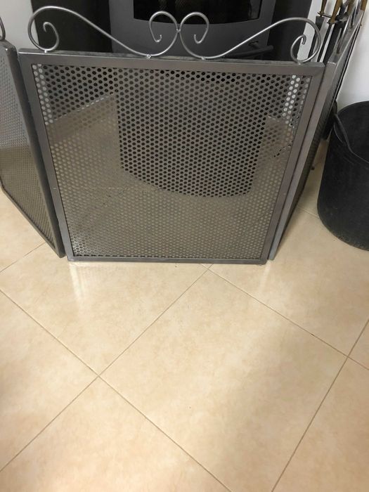 Resguardo / proteção de lareira em inox