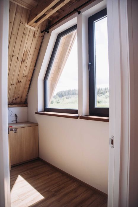 Домокомплект а-фрейм базова комплектація з фунтаментом на вашій землі