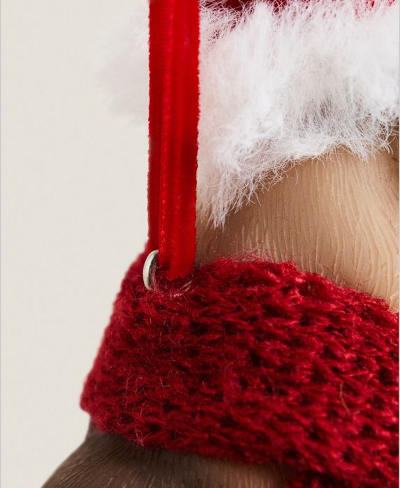 Enfeite BULDOGUE Resina Natal Zara Home NOVO