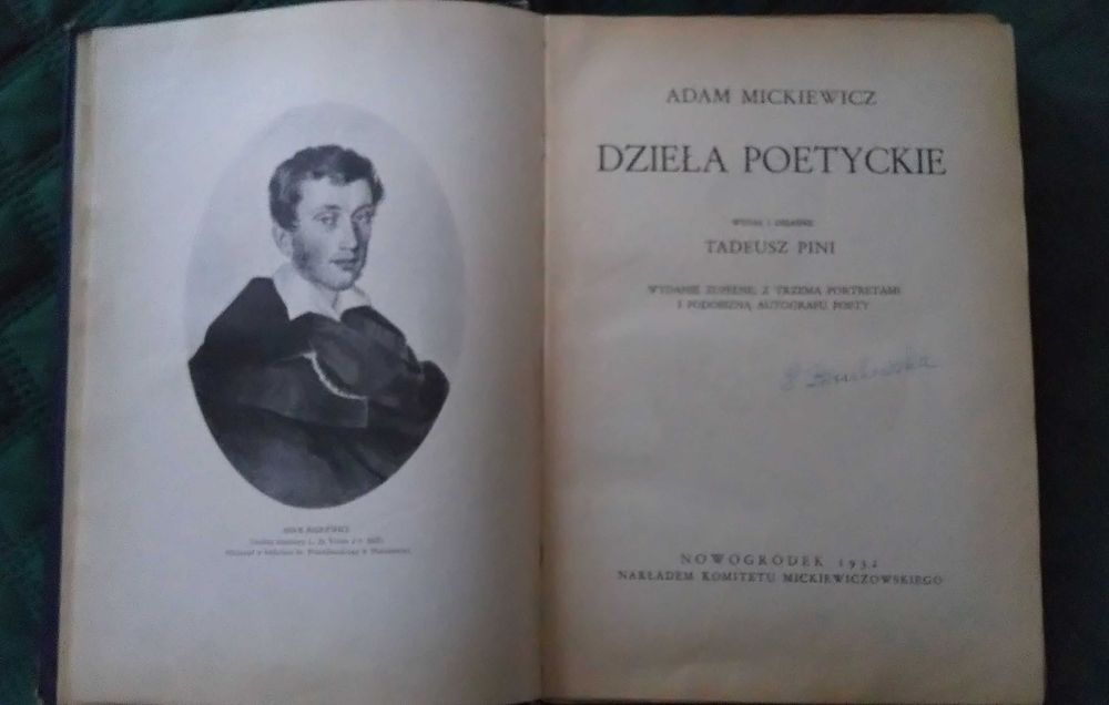 Dzieła poetyckie - Adam Mickiewicz 1932 r.