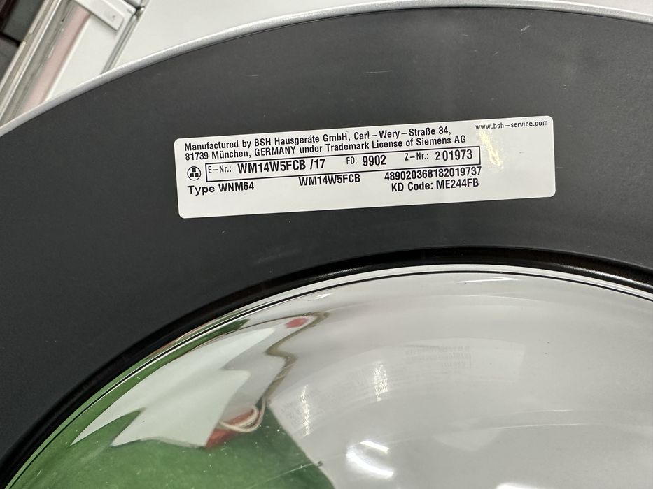 Пральна машина Siemens IQ 700 Meisterwascher 9 kg A+++
