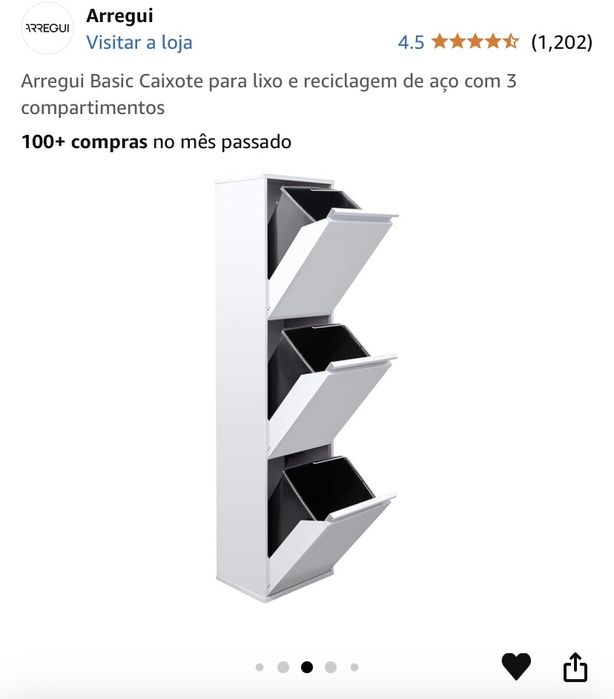 Caixote do lixo de metal