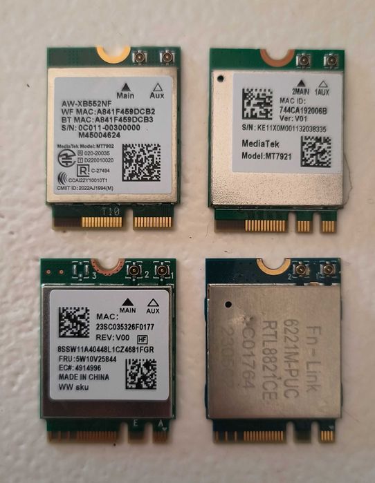 Placas de rede Wi-Fi 6E / 6