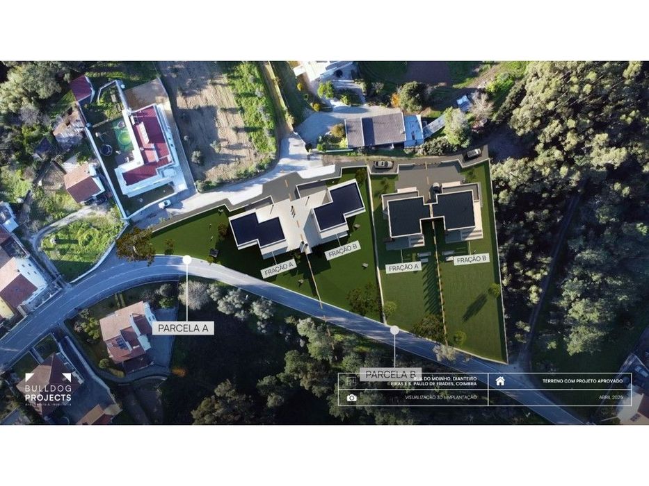 Parcela B | Terreno com projeto para Moradias T4