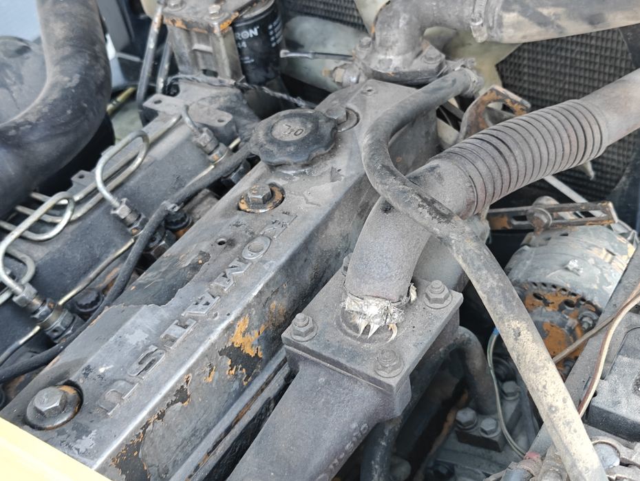 Wózek widłowy Komatsu FD30 3T Diesel Pompowane opony Przesuw Boczny