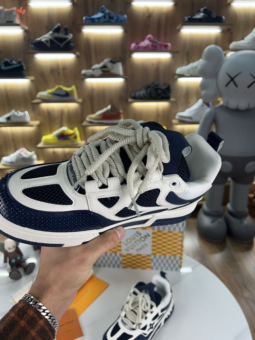 Кросівки Снікерси Louis Vuitton Skate Sbeakers White / Blue