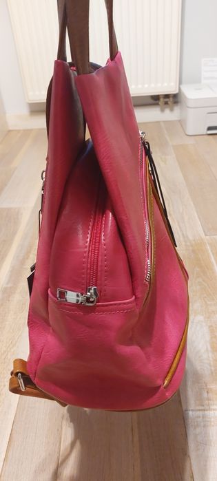 Plecak torba różowy nowy