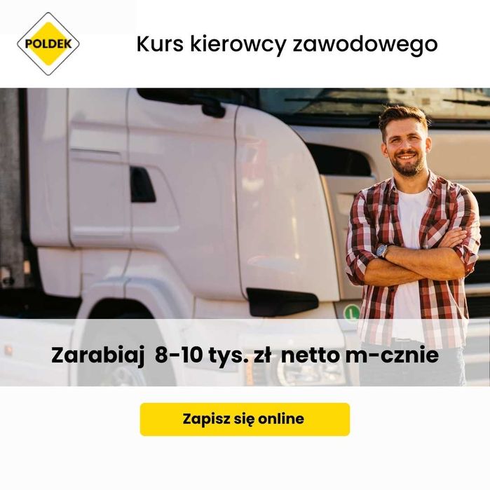 Kurs prawa jazdy kierowcy zawodowego kat. C,CE,KOD95 30rat0%