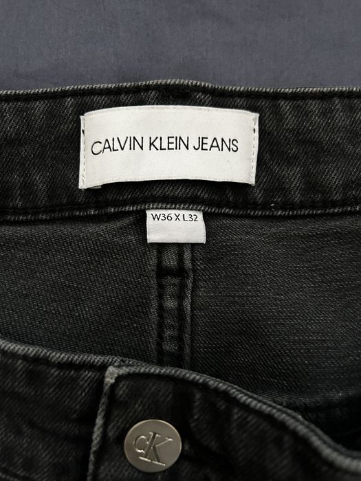 Calcas de ganga Cinzentas Calvin Klein W36 L32