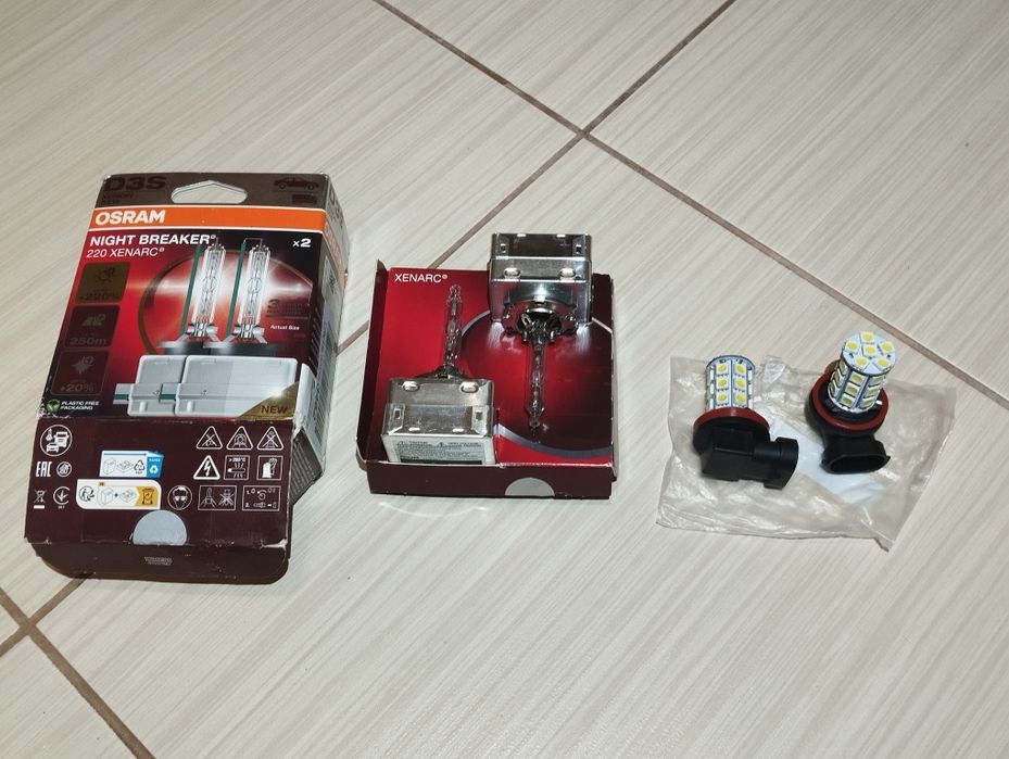 Лампочки ксенон Osram D3S Philips набор