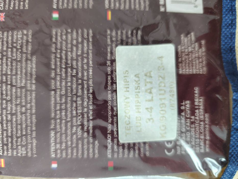 Strój Hipis-Hipiska 3-4 lata