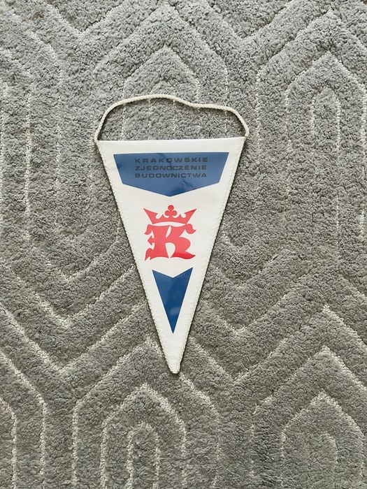 Proporczyk PRL Krakowskie Zjędnoczenie Budownitstwa KZB