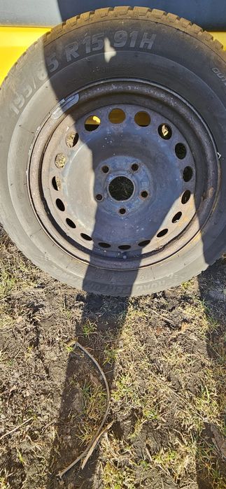 Felgi stalowe z oponami 195×65r15  Skoda Audi Vw 5x112 lato