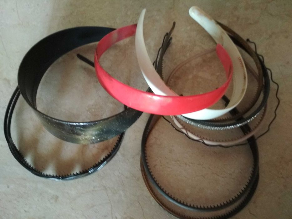 Зажими   обручя  для волос резинки лот