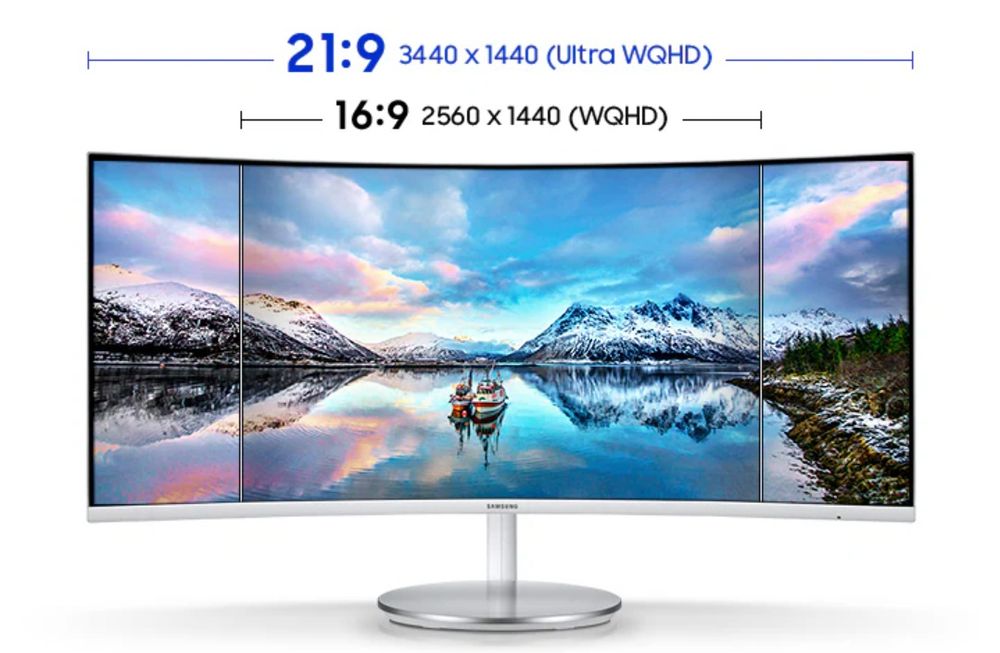 Ecrã Monitor PC Curvado
