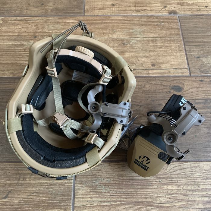 Кевларовий Шолом NTS USA NIJ IIIA + навушники + кріплення + кавер