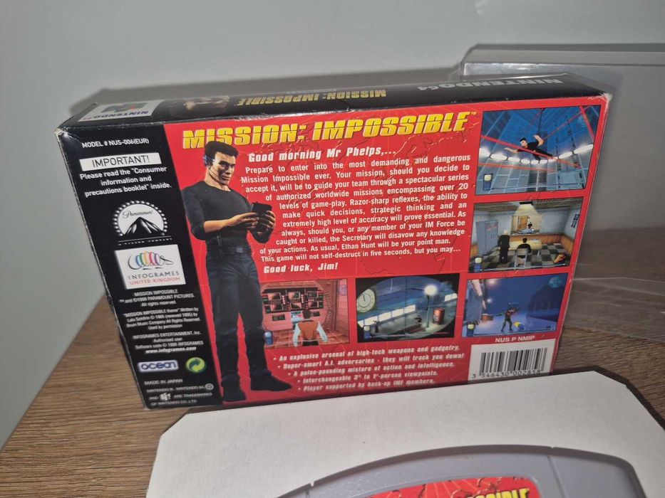 Gra Mission Impossible - NINTENDO 64 N64 - BDB- stan CIB Komplet +Protektor