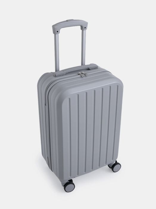 Walizka kabinowa, bagaż podręczny 49x24x35cm szary, lekka