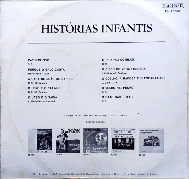 Disco vinil LP Gato das Botas433984699179345921