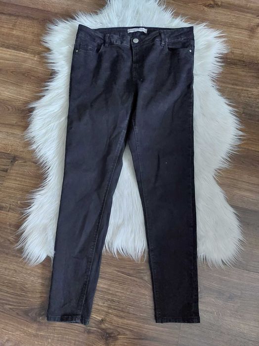 George czarne spodnie jeansy dzinsy skinny rurki 2xl xl l