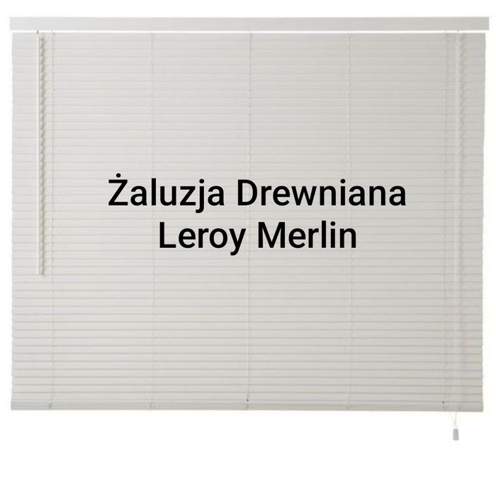 Żaluzja GoodHome ogromna drewniana Colours Cana 180 x 180 cm biała