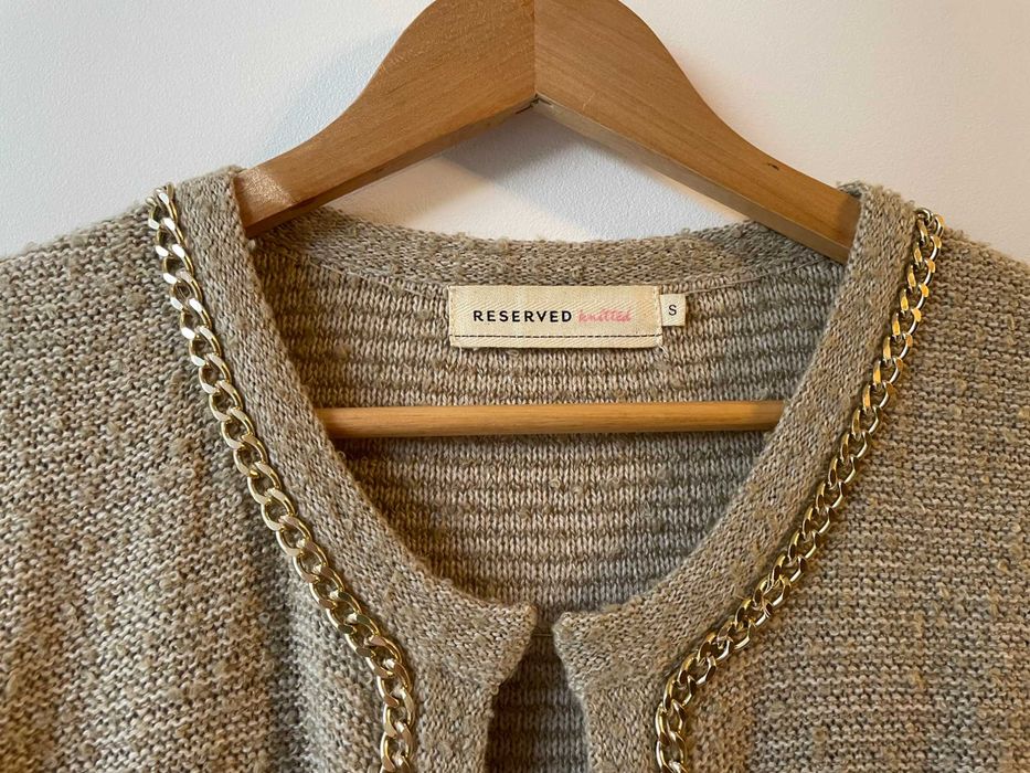Kardigan Reserved (Beżowy, S)