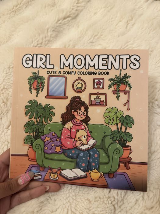 Розмальовка Girl Moments - милі затишні сцени для творчості