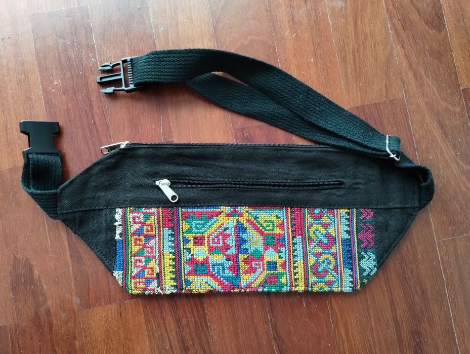 Bolso de cintura tecido étnico Tailândia