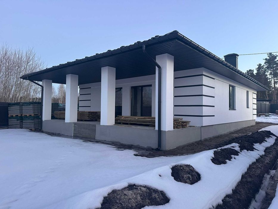 Котедж в закритому КМ Лісової Бучі під чистове оздоблення